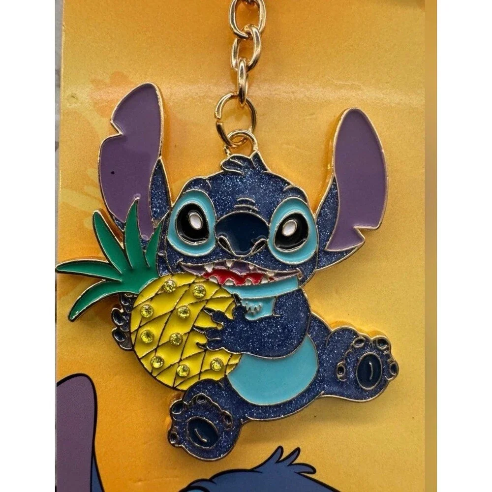 Stitch metal keychain
